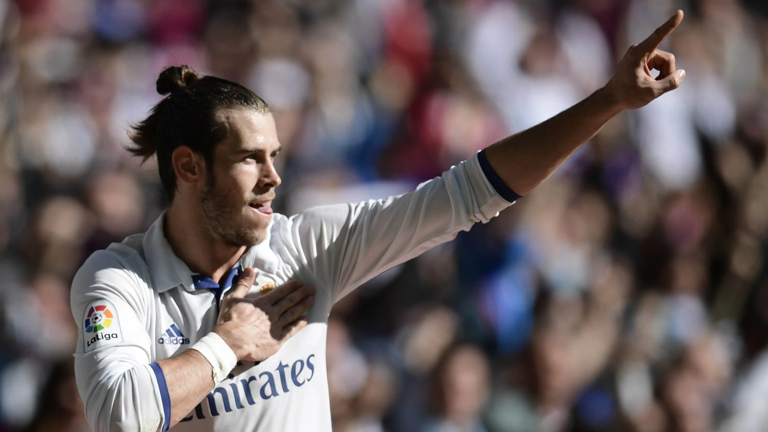6. Gareth Bale (Real Madrid) - 443 juta poundsterling. (AFP/Javier Soriano)