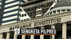 Aparat keamanan menggelar apel sebelum pelaksanaan sidang MK. petugas juga menutup jalan Merdeka Barat. Rencananya sidang MK hari ini mengagendakan pemeriksaan saksi Prabowo-Sandi,
