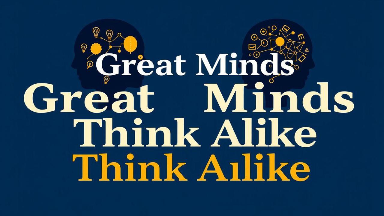 Great Minds Think Alike Full Quote