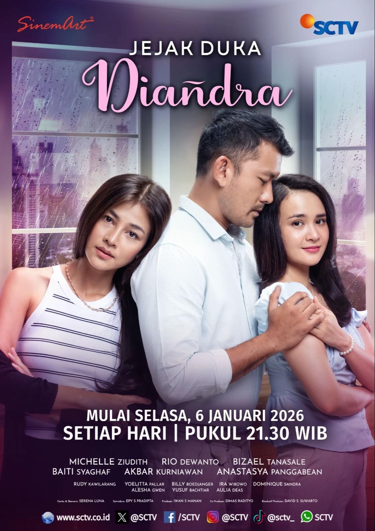Sinetron Jejak Duka Diandra Tayang di SCTV Mulai 6 Januari 2026