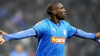 Hoffenheim's striker Demba Ba celebrates scoring during German Bundesliga match VfB Stuttgart vs TSG 1866 Hoffenheim in the city of Stuttgart on February 21, 2009. AFP PHOTO/SASCHA SCHUERMANN