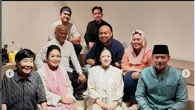 Momen Anak 8 Presiden RI Kumpul, Ada Guruh, Titiek, Yenny, Puan, AHY, hingga Kaesang