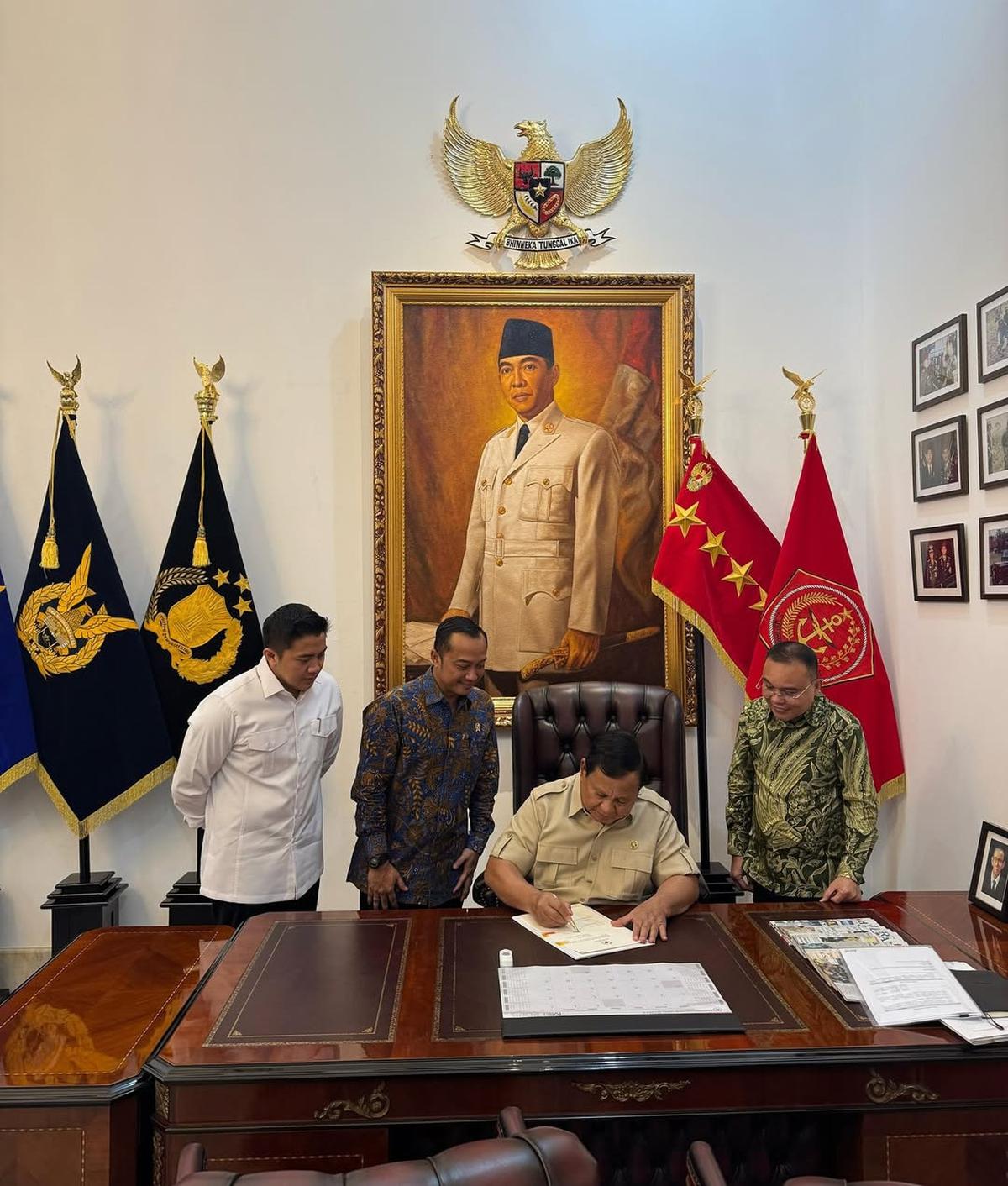 Mengintip Ruang Kerja Presiden Prabowo,