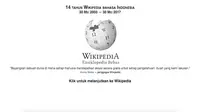 Wikipedia Versi Bahasa Indonesia Kini Berusia 14 Tahun