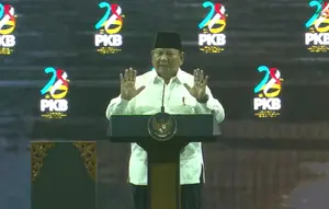 Prabowo Guyon Pengakuan Dosa di Harlah PKB