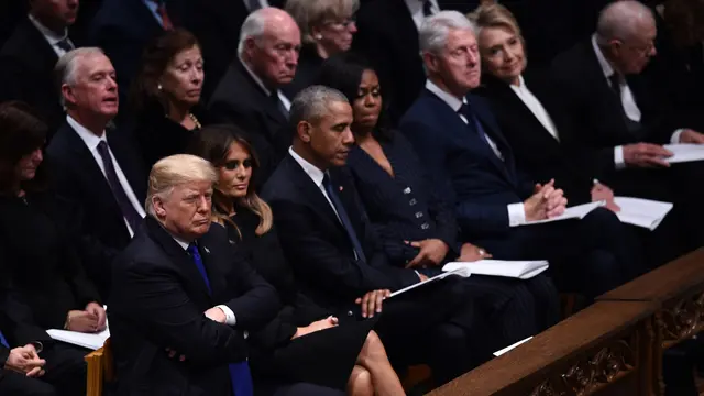 Empat Presiden AS Hadiri Pemakaman George HW Bush