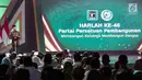Presiden Joko WIdodo memberikan sambutan ketika menghadiri Harlah ke-46 PPP di kawasan Ancol, Jakarta, Kamis (28/2). harlah ke-46 PPP mengusung tema ‘Membangun Keluarga Membangun Bangsa’. (Liputan6.com/Faizal Fanani)