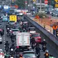 Dinas Perhubungan DKI Jakarta mengantisipasi dampak lalu lintas yang akan terjadi selama proyek konstruksi LRT Jakarta Fase 1B. (merdeka.com/Imam Buhori)