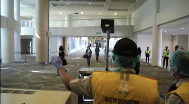 Simulasi kedatangan turis asing di Bandara Internasional I Gusti Ngurah Rai, Bali