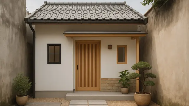 Model Rumah Gaya Jepang Minimalis Rp 100 Juta di Gang Sempit/Ilustrasi AI