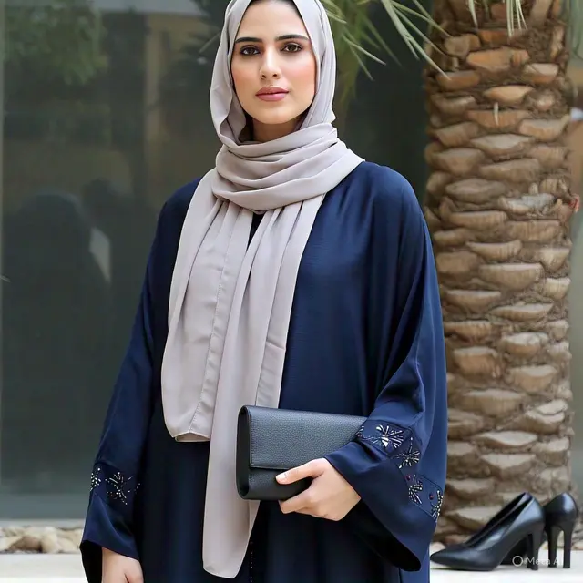 Abaya Modern dengan Cutting Contemporary