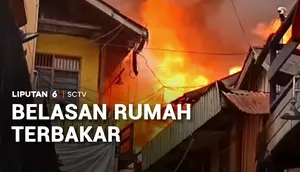 Belasan Rumah Terbakar