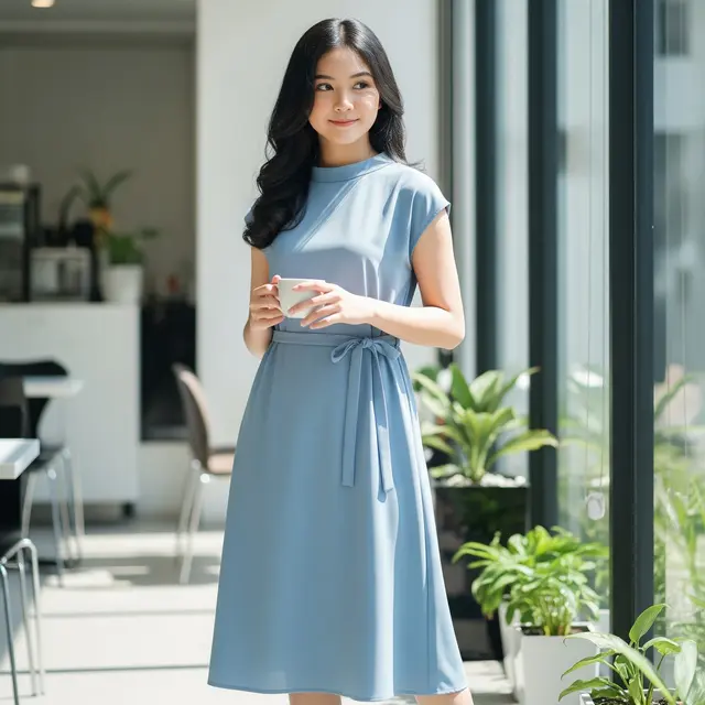 Model Dress Anak Polos dengan Desain Kekinian (Gemini AI)