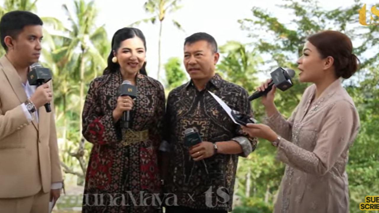 Potret Ashanty Ditemani Anang Hermansyah Hadir di Pernikahan Luna Maya dan Maxime, Tampil Cantik dan Menawan