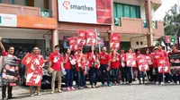 Smartfren blusukan ke ITC Cempaka Mas (Foto: Liputan6.com/Corry Anestia)