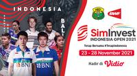 Jadwal Indonesia Open 2021 Mulai 23-28 November 2021. Sumber foto : Vidio.com.