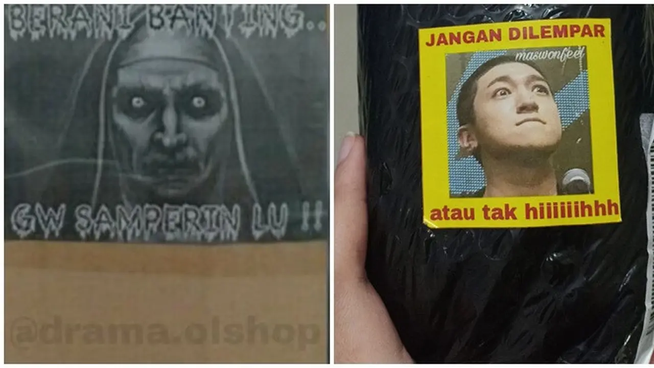 6 Potret Kocak Peringatan Barang di Paket Ini Bikin Geleng Kepala