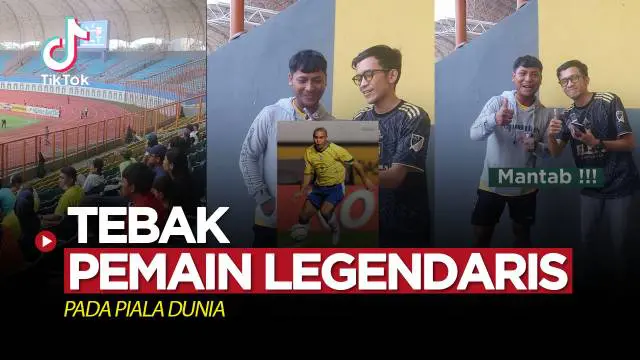 VIDEO TikTok Bola: Games Tebak Pemain Legendaris Piala Dunia ke Fans Bhayangkara FC