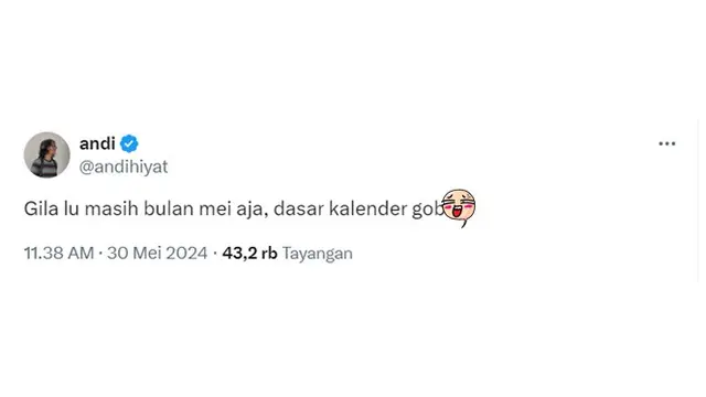 6 Cuitan Bulan Mei Lama Berakhir Ini Bikin Senyum, Dompet Sudah Tipis