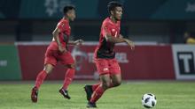 Gelandang Indonesia, Zulfiandi, saat melawan Palestina pada laga Asian Games di Stadion Patriot, Jawa Barat, Rabu (15/8/2018). Indonesia takluk 1-2 dari Palestina. (Bola.com/Vitalis Yogi Trisna)