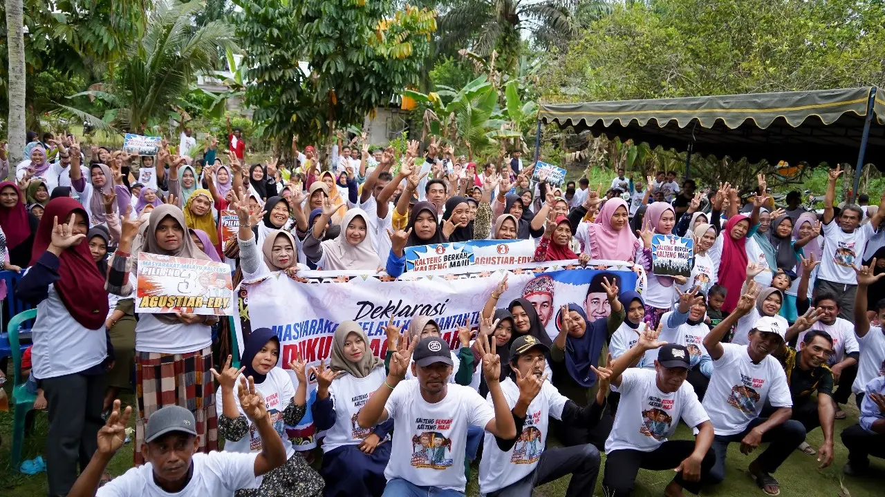 Deklarasi komunitas Melayu Kalimantan Tengah untuk pasangan calon Gubernur dan Wakil Gubernur Kalimantan Tengah, Agustiar Sabran-Edy Pratowo.