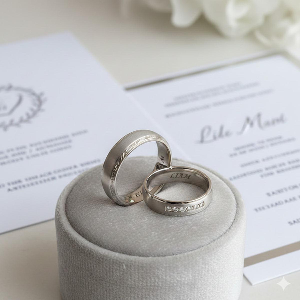 Model cincin nikah ukir nama