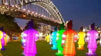 Lentera tentara di festival Imlek Sydney, Australia. (Sydneymedia.com.au)