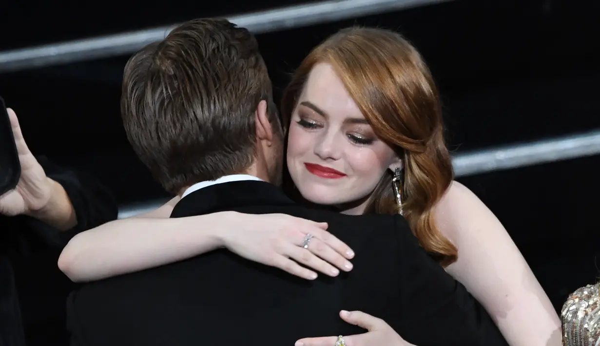Ryan Gosling miliki tempat yang spesial di hati Emma Stone. (Mark RALSTON / AFP)