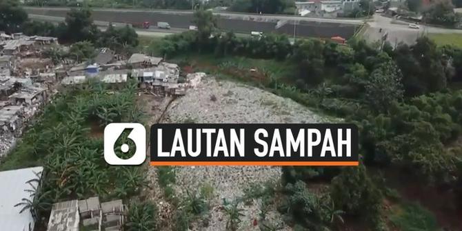 VIDEO: Miris, Begini Penampakan Lautan Sampah di Tengah Pemukiman Bekasi