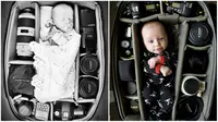 Duh Menggemaskan, Bayi Fotogenik Ada di Tas Kamera