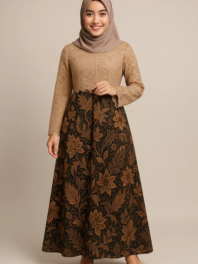 13 Model Baju Batik Syari Modern Anti Terlihat Tua saat Kondangan Outdoor, Tampilan Fresh dan Percaya Diri