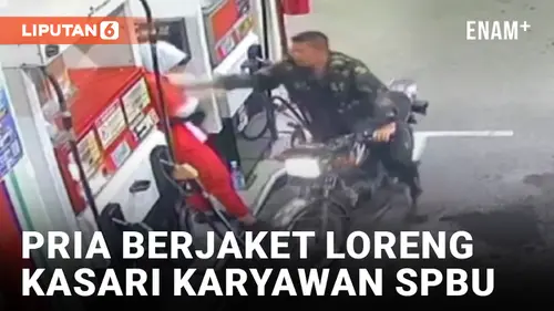 VIDEO: Merasa Tidak Dilayani, Pria Berjaket Loreng Kasari Karyawan SPBU di Grobogan