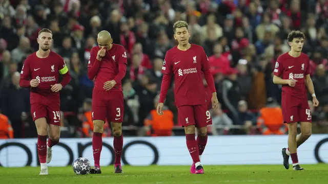 Foto: Deretan 4 Kekalahan Terbesar Liverpool di Ajang Liga Champions, yang Teranyar Jadi Rekor Terbesar