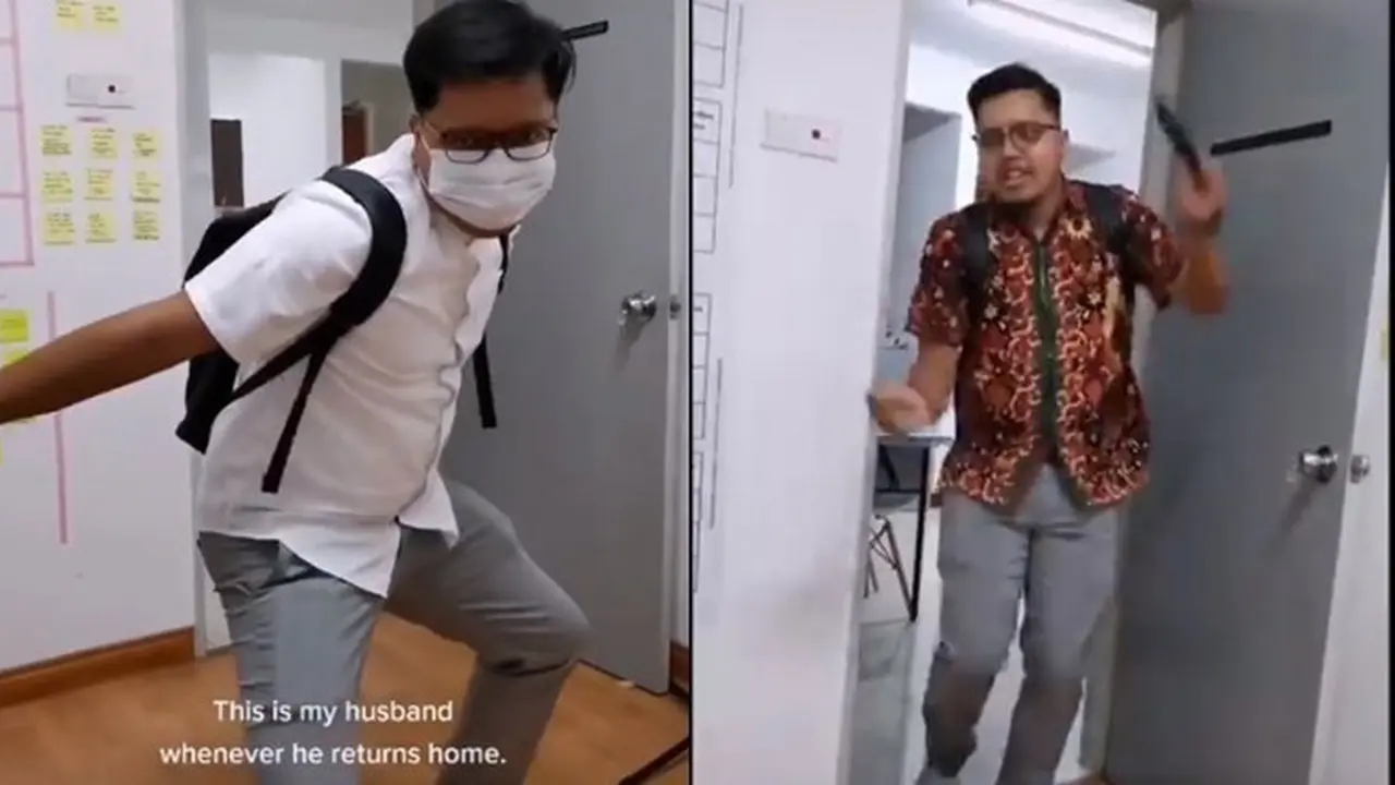 Viral Istri Buat Video Kompilasi Suami Setiap Pulang Kerja, Curi Perhatian Netizen