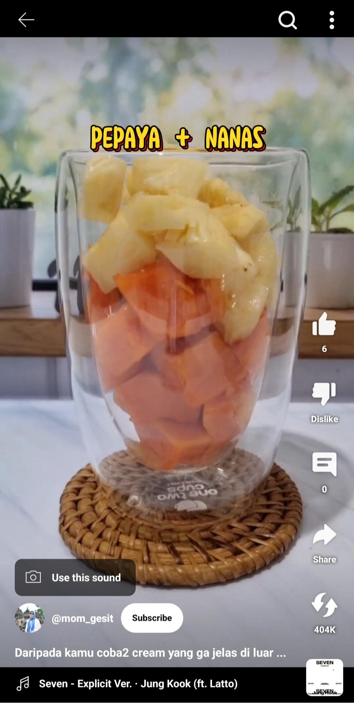 Manfaat Pepaya dan Nanas untuk Kulit