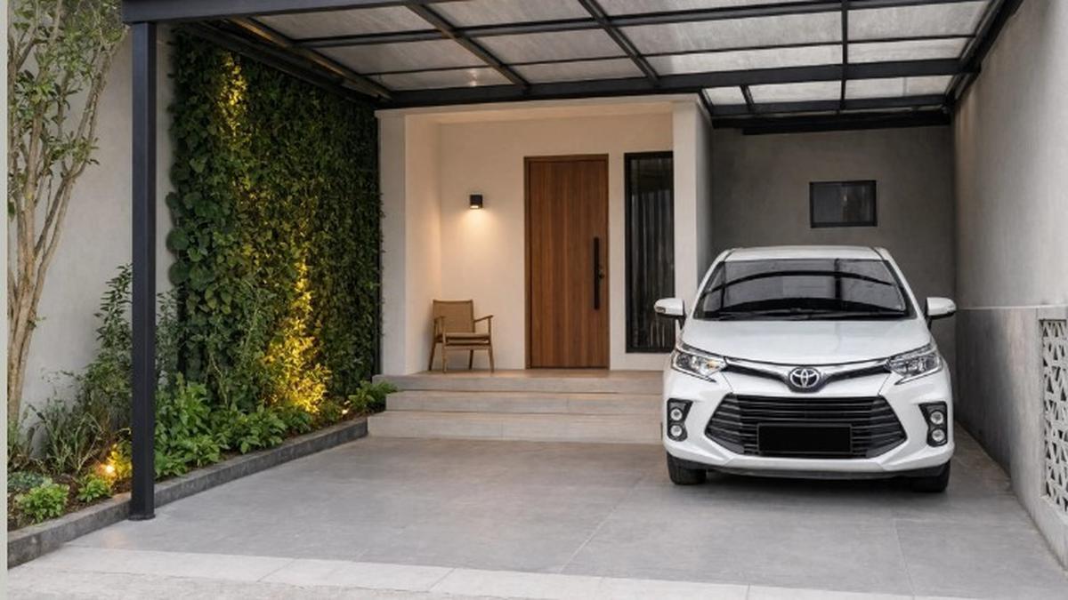 6 Ide Desain Halaman Depan Rumah dengan Carport dan Teras untuk Hunian Modern