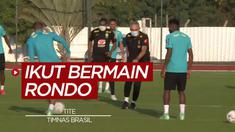 Berita Video, Pelatih Brasil Ikut Bermain Rondo di Sesi Latihan Jelan Copa America 2021