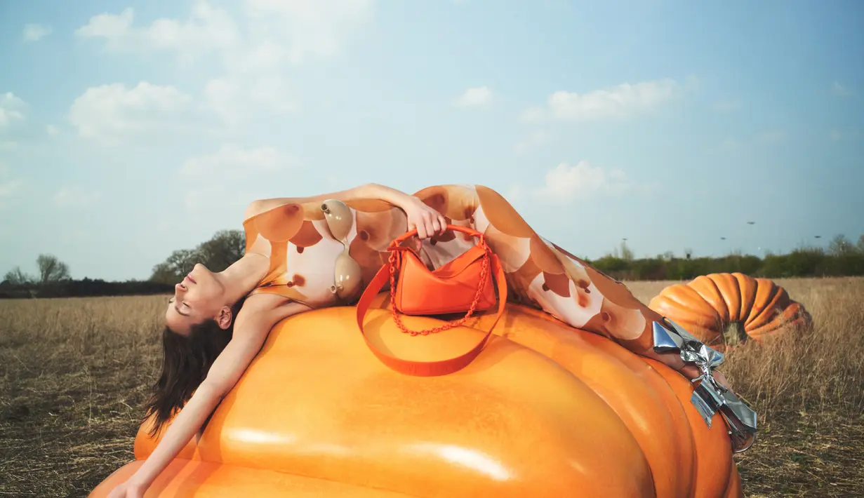 Untuk koleksi tas terfavorit, The Flamenco and Goya berkemas lebih atraktif dengan siluet puffed up, sedangkan the Puzzle bag hadir dengan pallete solid colours. /Foto dok LOEWE.