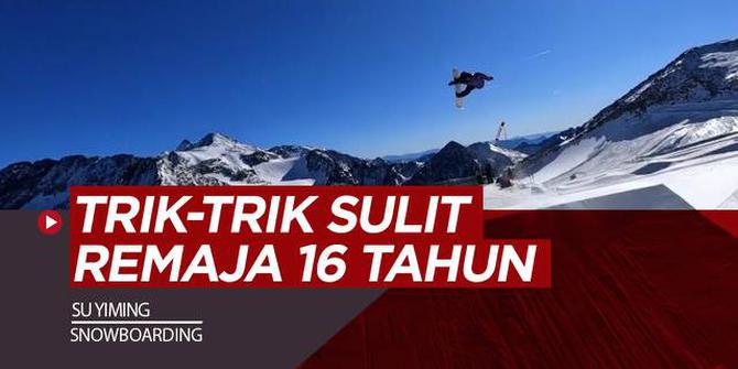 VIDEO: Gokil! Remaja 16 Tahun ini Sukses Lakukan Trik-trik Sulit di Snowboarding