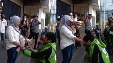 Viral Driver Ojol Lamar Kekasih Di Keramaian Romantis Berita Jakarta Hari Ini