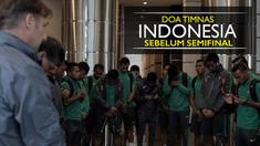 Video doa bersama Timnas Indonesia sebelum berangkat untuk leg I Semifinal Piala AFF 2016 melawan Vietnam.