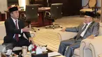 Ketua MKD Surahman Hidayat (kiri) saat menemui Ketua DPR Ade Komaruddin di ruangan Pimpinan DPR RI, Jakarta, Senin (2/1). Pertemuan membahas rencana menyusun Undang Undang Etika pada lembaga perwakilan. (Liputan6.com/Angga Yuniar)