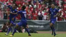 Gelandang Timnas Thailand melakukan selebrasi kontra Indonesia di gelaran SEA Games 2017 yang berlangsung di Stadion Shah Alam, Malaysia (Bola.com/Vitalis Yogi Trisna)