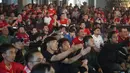 Kehadiran ratusan anggota Bigreds Indonesia Official Liverpool Supporters Club (IOLSC) Jakarta ini membuat acara Roaring Night berlangsung sangat meriah. (Bola.com/Syahkist Afi Daib)