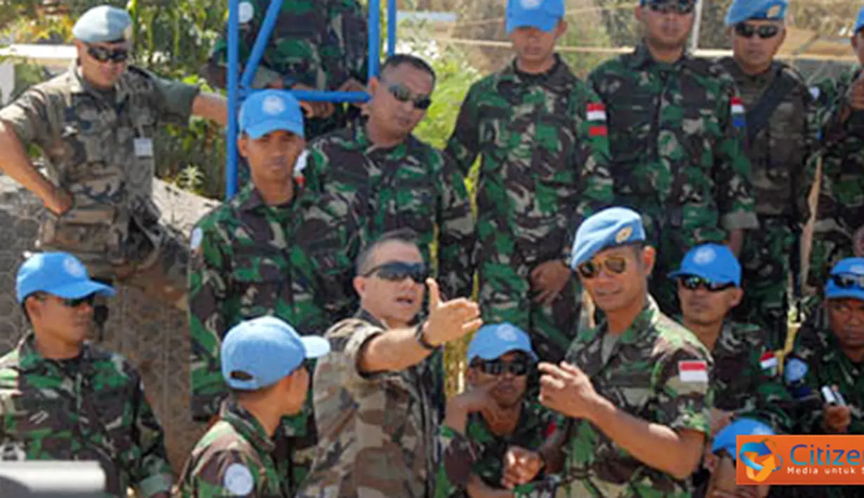 Citizen6, Lebanon: Indobatt menggelar latihan bersama  penjinakan bahan peledak dengan Batalyon Spanyol (Spanbatt) di Kompi Bantuan UN POSN 7-1, Adshit Al Qusayr, Lebanon Selatan, Selasa (2/8). (Pengirim: Badarudin Bakri)