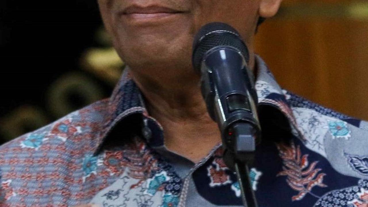 Mahfud juga mengungkapkan, tak ada ketegangan antara dirinya dan Jokowi saat meminta mundur dari jabatan yang dipercayakan tersebut. <br>(Foto Liputan6.com / Herman Zakharia)<br>