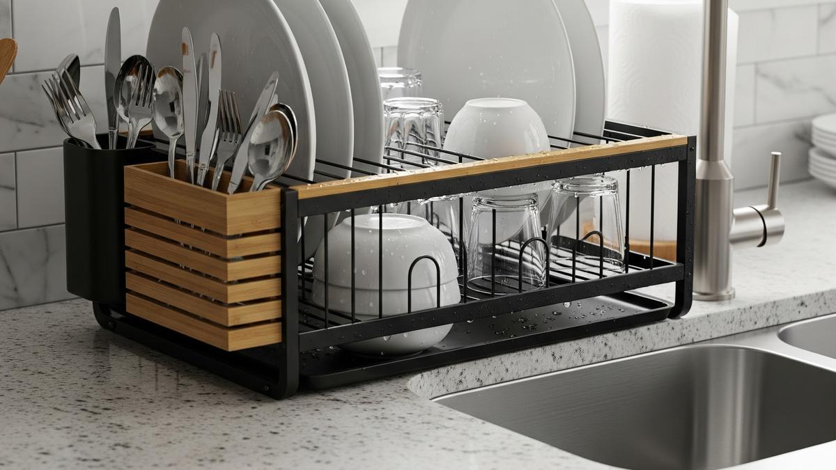 7 Cara Membersihkan Rak Pengering Piring Berkerak Tanpa Diganti Baru