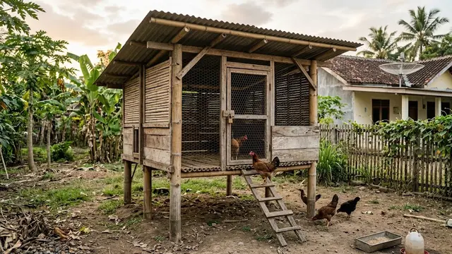 Kandang Ayam Kampung Sederhana