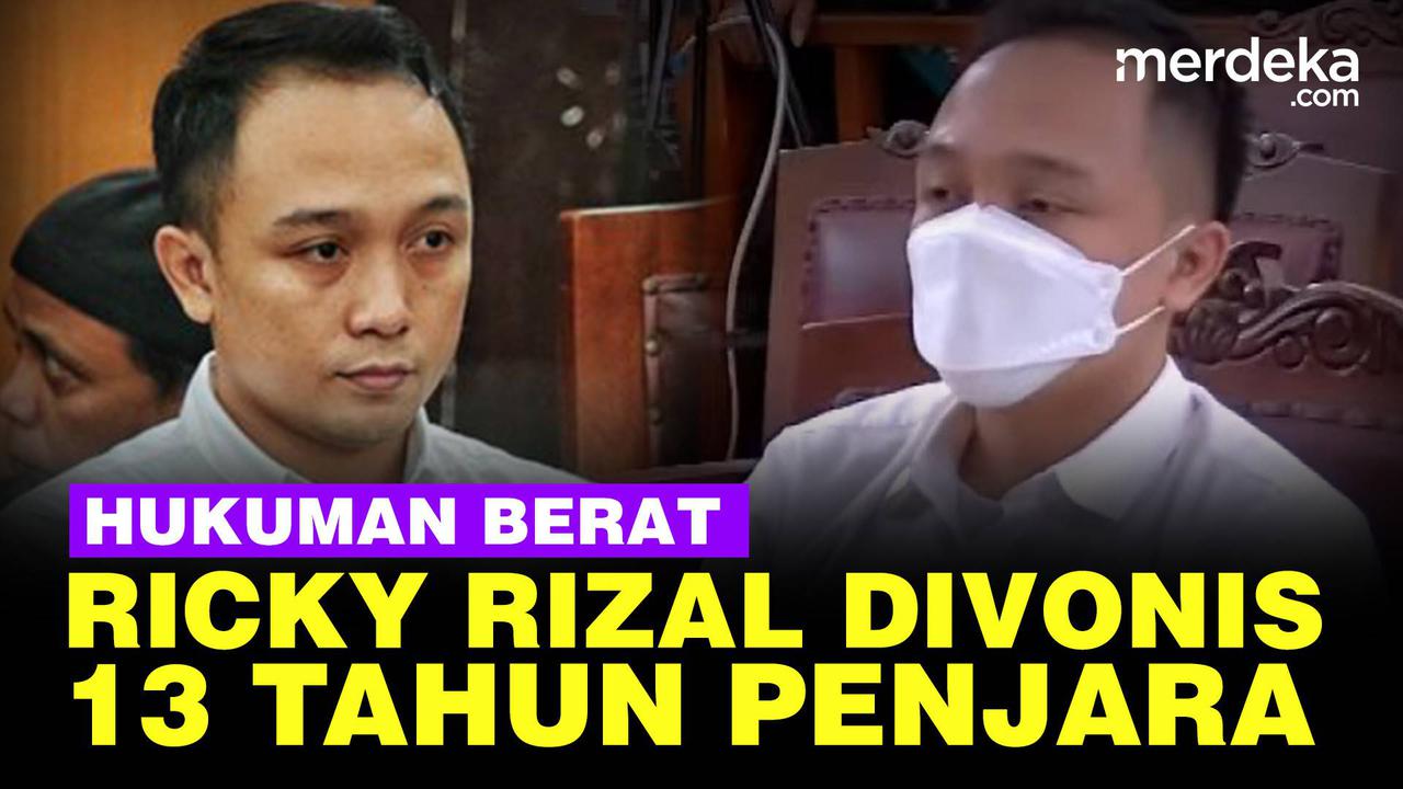 VIDEO: Hakim Vonis Ricky Rizal 13 Tahun Penjara
