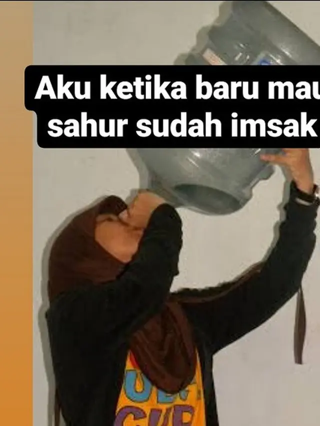 meme kesiangan sahur
